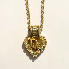 Christian Dior /ハート ロゴ ヴィンテージネックレス ディオール