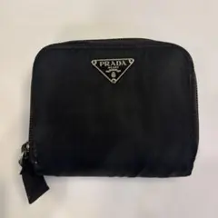 PRADA 二つ折り財布 ナイロン ブラック
