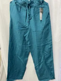 GU リネンブレンド イージーパンツ ブルー S 新品