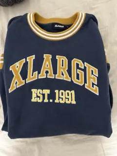 XLARGE スウェット トレーナー ネイビー M