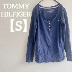 TOMMY HILFIGER トミー　【S】ネイビー 長袖カットソー