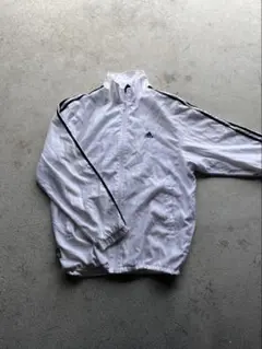 00s adidas ナイロンジャケット 裏メッシュ フルジップ Y2K