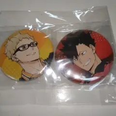 ハイキュー　ゴミ捨て場の決戦　黒尾＆月島缶バッジ