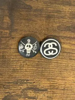 Stussy ステューシー 缶バッジ 2個セット
