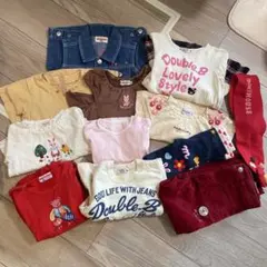 ミキハウス チエコサク まとめ売り 90.100 オーバーオール レトロ子供 