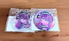 ミルキー☆サブウェイ まるくじ アカネ 缶バッジ アクリルキーホルダー