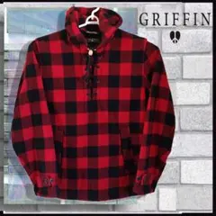 O*様 GRIFFIN フード付きバッファローチェックネルシャツプルオーバーのサムネイル