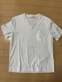 2985【人気デザイン・美品】プラダ ラバーロゴ＆ポケット 半袖 Tシャツ 2985【人気デザイン・美品】プラダ ラバーロゴ＆ポケット 半袖 T