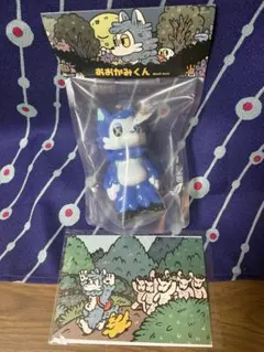 おおかみくん あらいきりこ Night Blueソフビ 個展 ポストカード