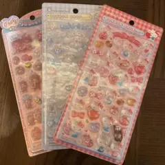 ボンドロシール、サンリオ第二弾キティ　シナモ、うるちゅるモンチッチ3セット