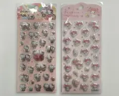 シール　ぷっくりシール　サンリオ　キティちゃん　マイメロ　ぷくぷく