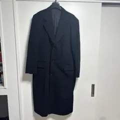 カシミヤ100% 黒　ロングコート