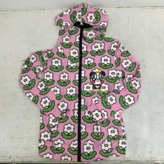 新品タグ付 SUPERLOVERS ジップアップパーカー 花柄 パンダ ピンク②のサムネイル