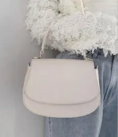 ラウンドハンドルBAG ショルダーバック　ピンクのサムネイル