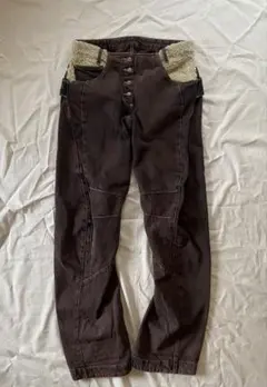 深水光太変形ワイドデニムキココスタンディノフ×LEVI'S ブラウンデニム