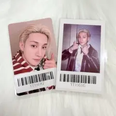 stray kids バンチャン　kms サイン会　特典トレカ ポラロイド