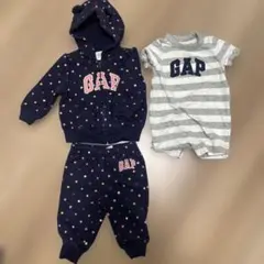 【美品】GAP くまさんフード付きパーカーセットアップ＋おまけ付き❁︎