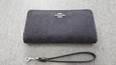 COACH 長財布　シグネチャー　ロングジップ　ウォレット　コーチ