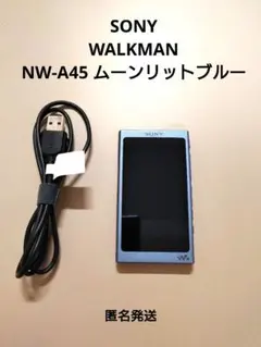 SONY ウォークマン USBケーブル付き　NW-A45 ムーンリットブルー