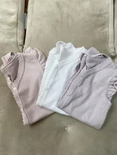 フリル付きロンパース【3枚セット‼️】