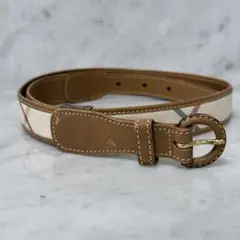 ✨美品✨ BURBERRY GOLF ベルト ノバチェック レザー - メルカリ
