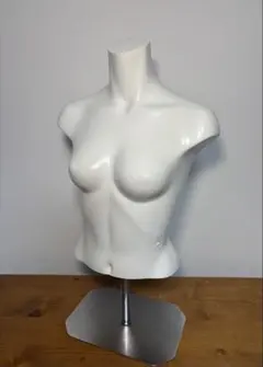 ReBody ABS製 女性用 トルソー マネキン 卓上 スタンド付き