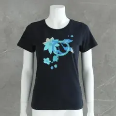 サルヴァトーレフェラガモ 花柄プリント 半袖カットソー Tシャツ M フラワー