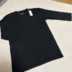 新品タグ付VENCE EXCHANGE Vネック 七分袖 Tシャツ　ブラック Lのサムネイル