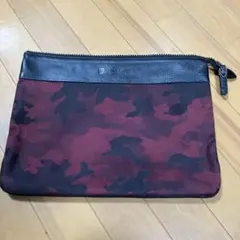 ブラックレーベル クラッチバッグ 迷彩 カモフラ レザー セカンドバ
