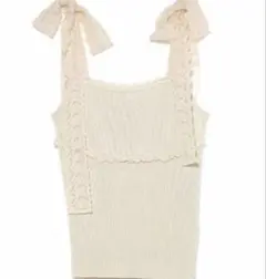 Paula lacey chiffon tops beige - メルカリ