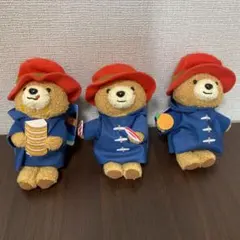 パディントン ボールチェーン付き ぬいぐるみ マスコット 3種コンプセットのサムネイル