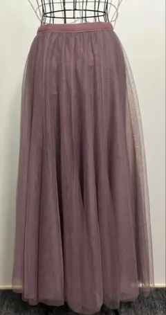 fifth レディース ロングフレア チュールスカート