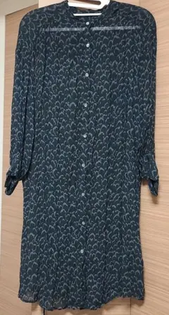 SLOBE IENA スローブイエナ レオパードチュニックブラウス 黒 美品のサムネイル