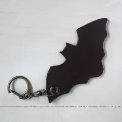 レザーチャーム コウモリのシルエット