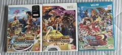 Wii WiiU ONE PIECE ゲーム 3本セット