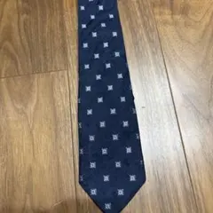 FAIRFAXフェアファックス　ネクタイ　ネイビー　小紋&ペイズリー