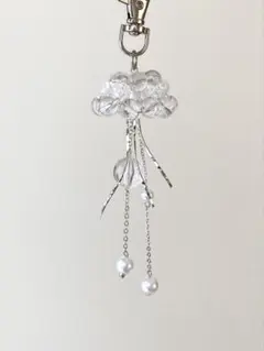 ‹クラゲ・クリア› ハンドメイド (ビーズ)