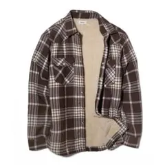 裏ボアネルシャツ★M チェック ネル81013 COLOR-C