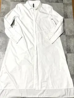 ZARA trf collection ホワイトロングシャツワンピースMサイズ