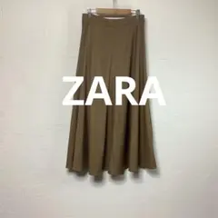 ⭐︎ZARA⭐︎ロングフレアスカート／ブラウン