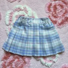 チェック柄プリーツスカート 120cm しまむら