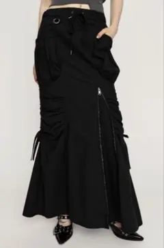 SLY OPEN ZIP MERMAID CARGO SK ロングスカート