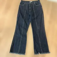 CLASSICAL ELF ダークブルー フレアパンツ