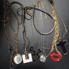 ネックレス 9点セット まとめ売り 平成レトロ 年代物レディース アクセサリー