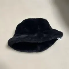 milsa ファーバケットハット ブラック