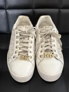 MICHAEL KORS MKスニーカー ホワイト/ベージュ