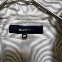 MACPHEE マカフィー ストライプ シャツ チュニック シャツワンピース Mのサムネイル