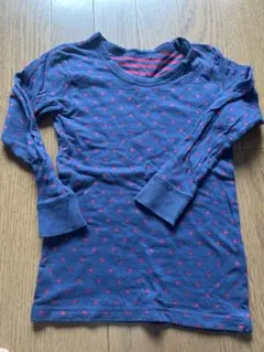 水玉模様 長袖アンダーシャツ 110 3枚セット