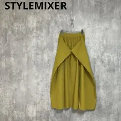 新品　STYLEMIXER　スクエアパネルギャザースカート　フレアマキシスカートのサムネイル