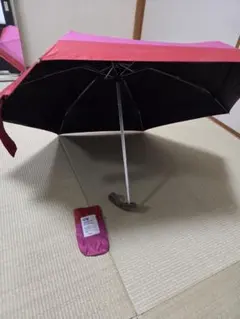 Wpc. 晴雨兼用 折りたたみ傘 ピンク×レッドのサムネイル